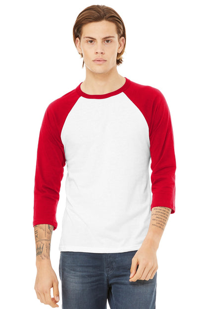 BELLA+CANVAS Â® Unisex 3/4-Sleeve Baseball Tee. BC3200
