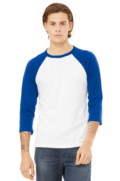 BELLA+CANVAS Â® Unisex 3/4-Sleeve Baseball Tee. BC3200