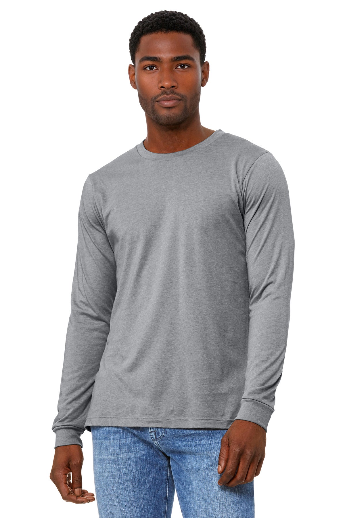 BELLA+CANVASÂ® Unisex Heather CVC Long Sleeve Tee BC3501CVC