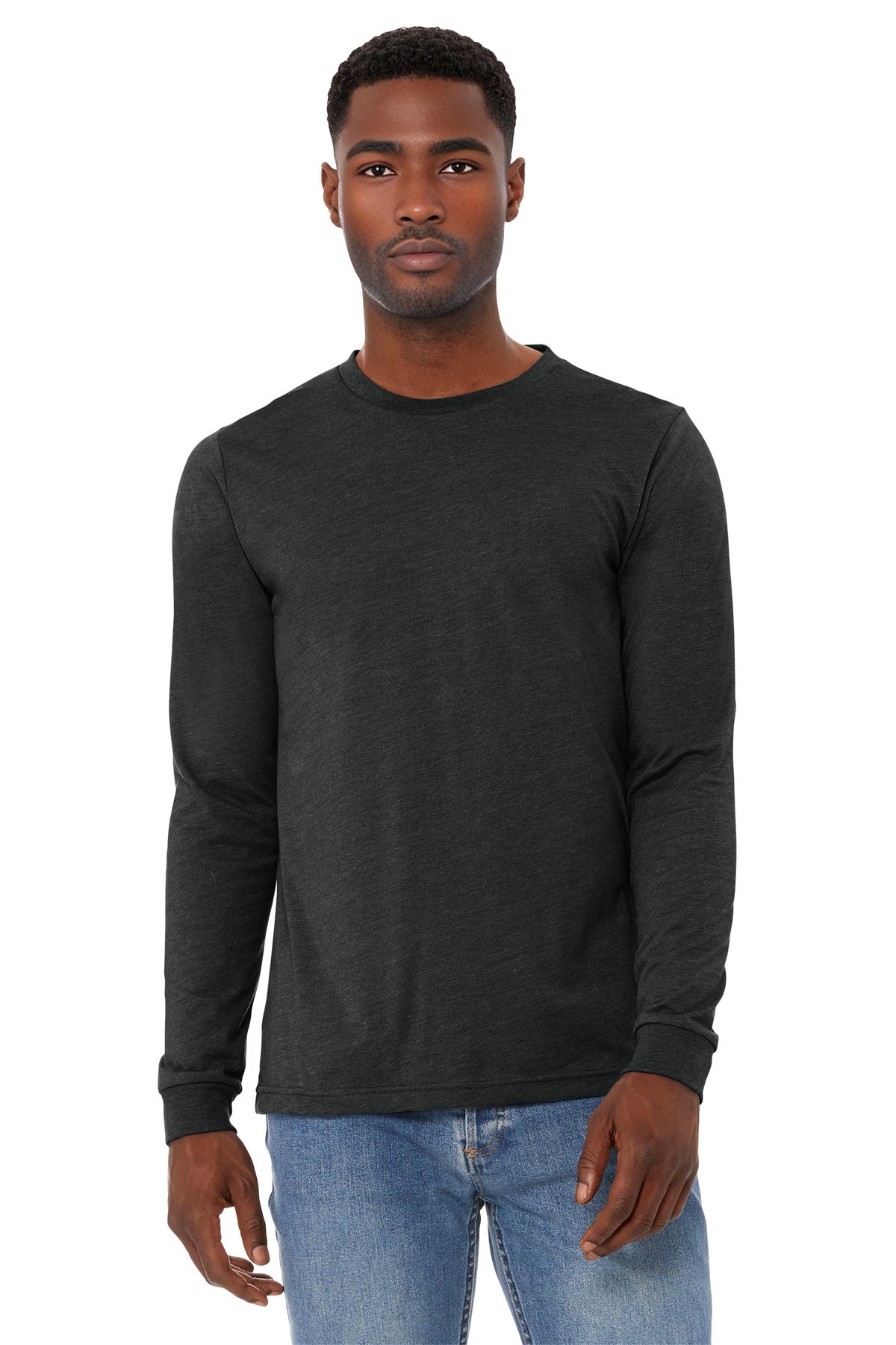 BELLA+CANVASÂ® Unisex Heather CVC Long Sleeve Tee BC3501CVC