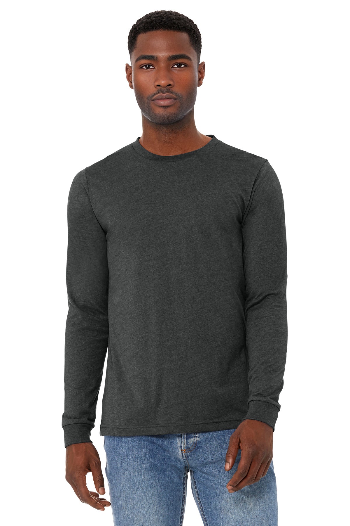 BELLA+CANVASÂ® Unisex Heather CVC Long Sleeve Tee BC3501CVC