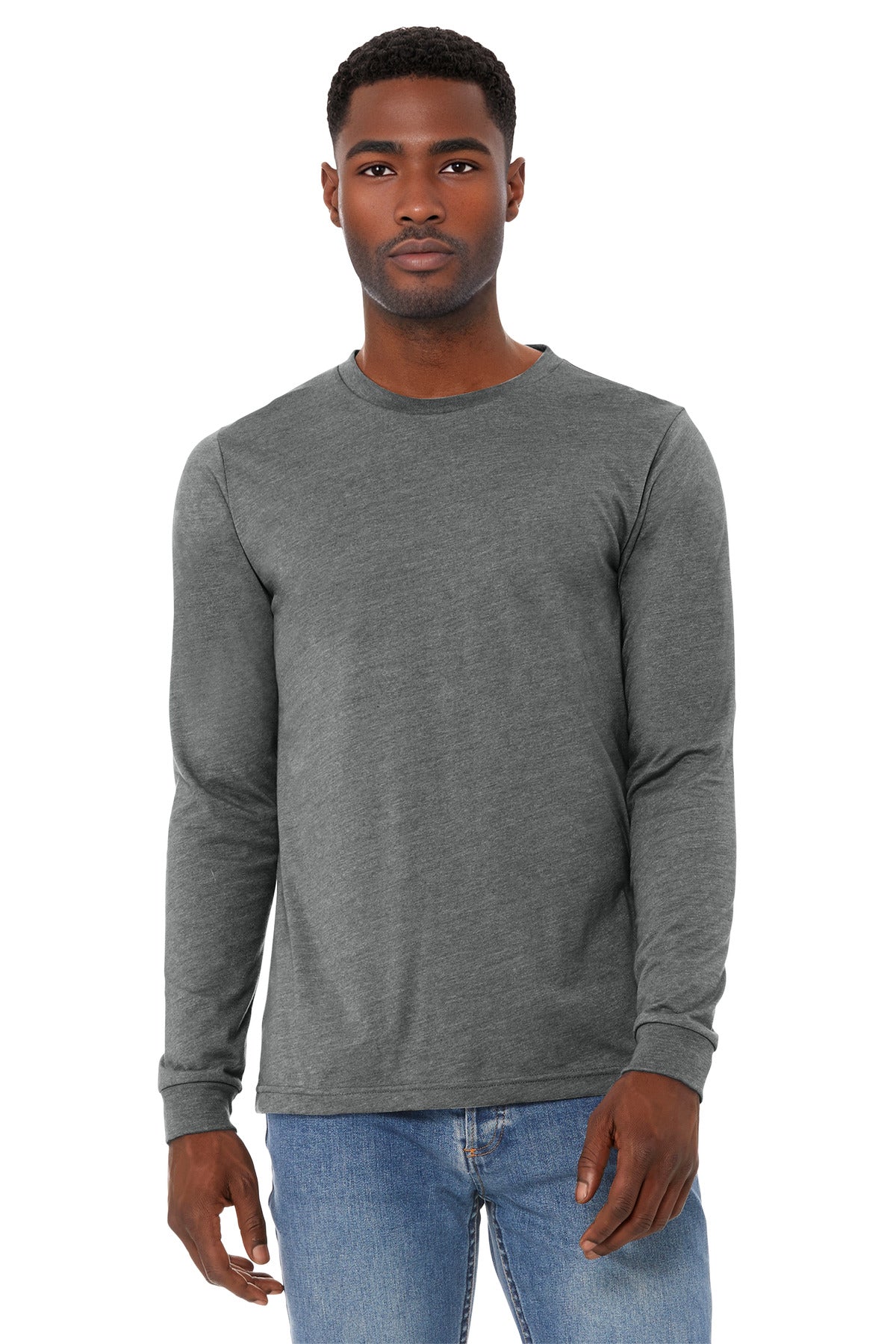 BELLA+CANVASÂ® Unisex Heather CVC Long Sleeve Tee BC3501CVC