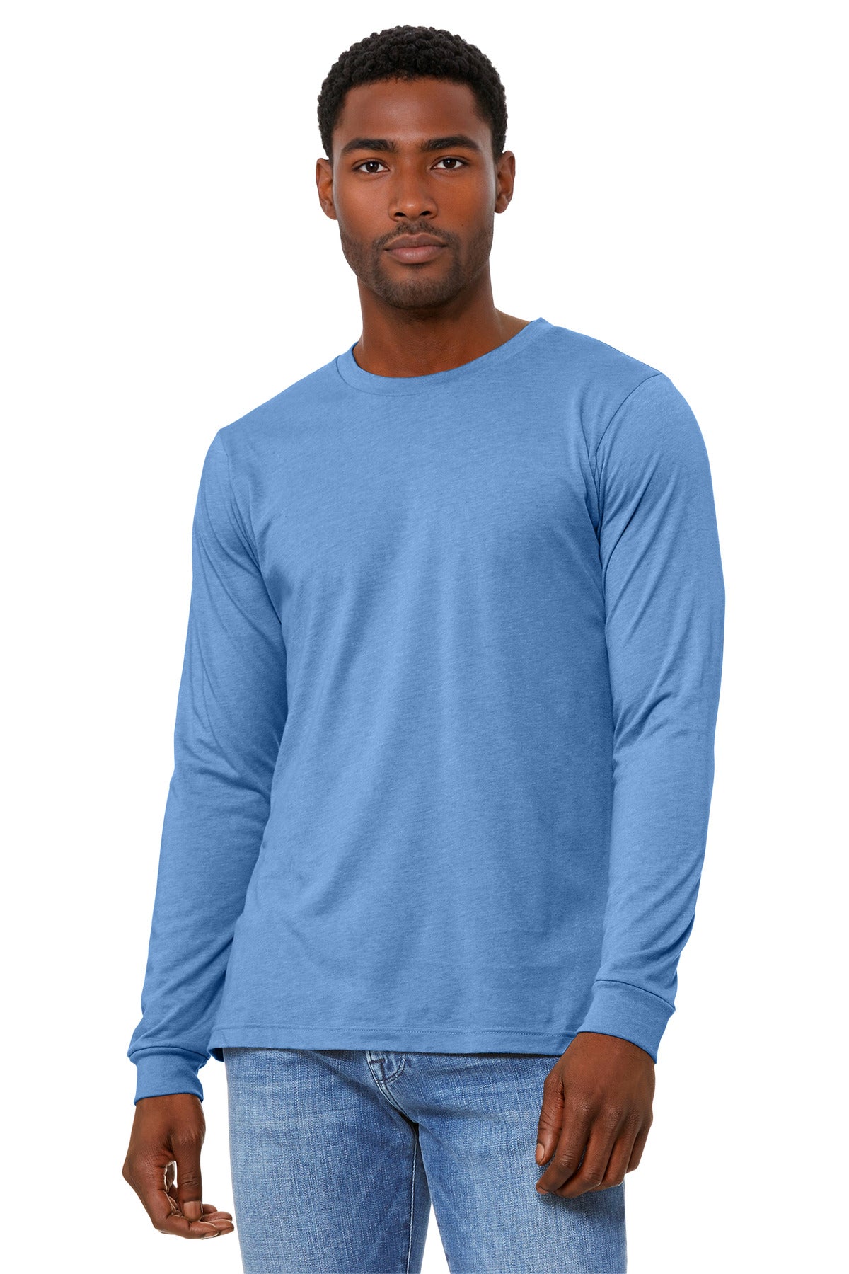 BELLA+CANVASÂ® Unisex Heather CVC Long Sleeve Tee BC3501CVC