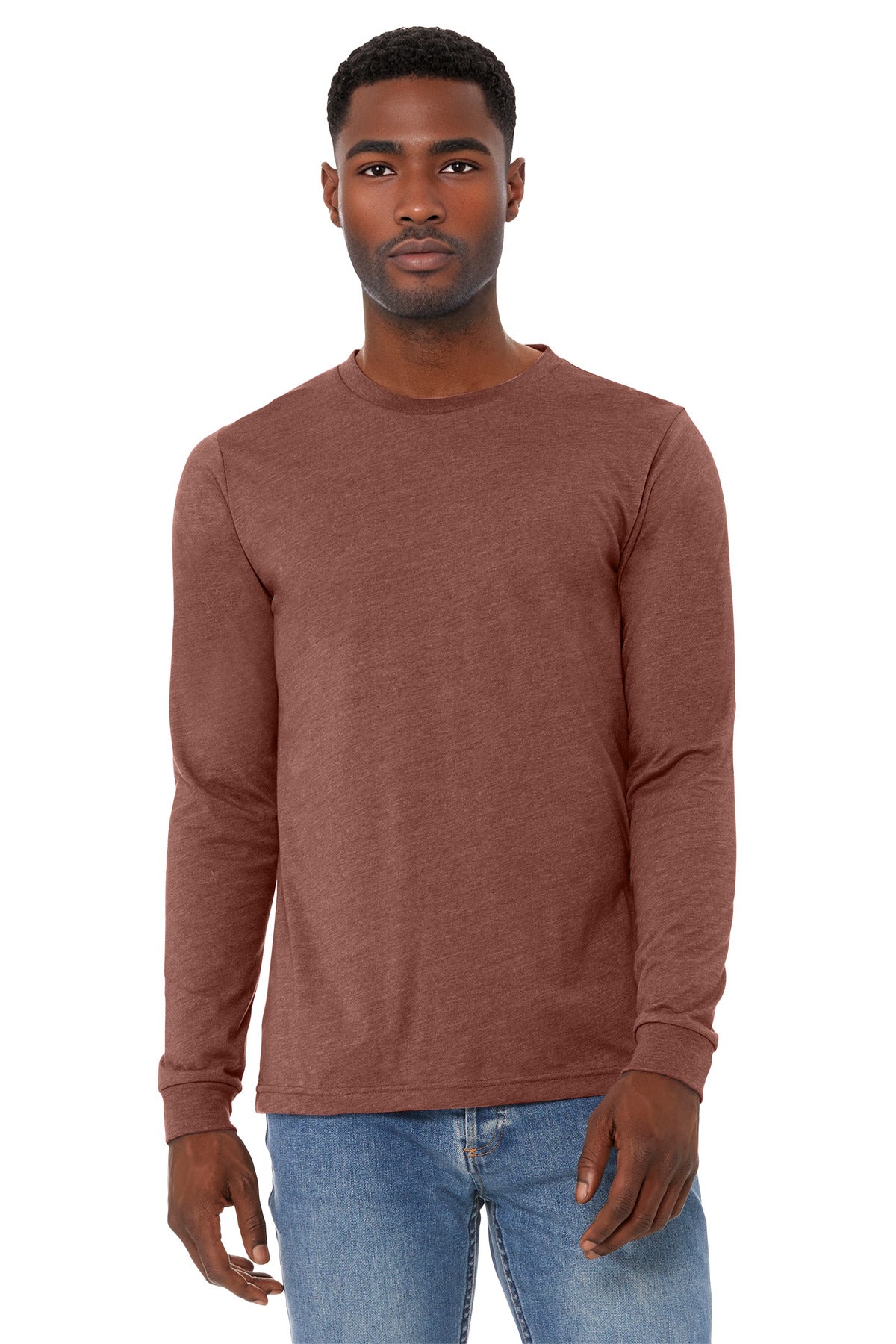 BELLA+CANVASÂ® Unisex Heather CVC Long Sleeve Tee BC3501CVC