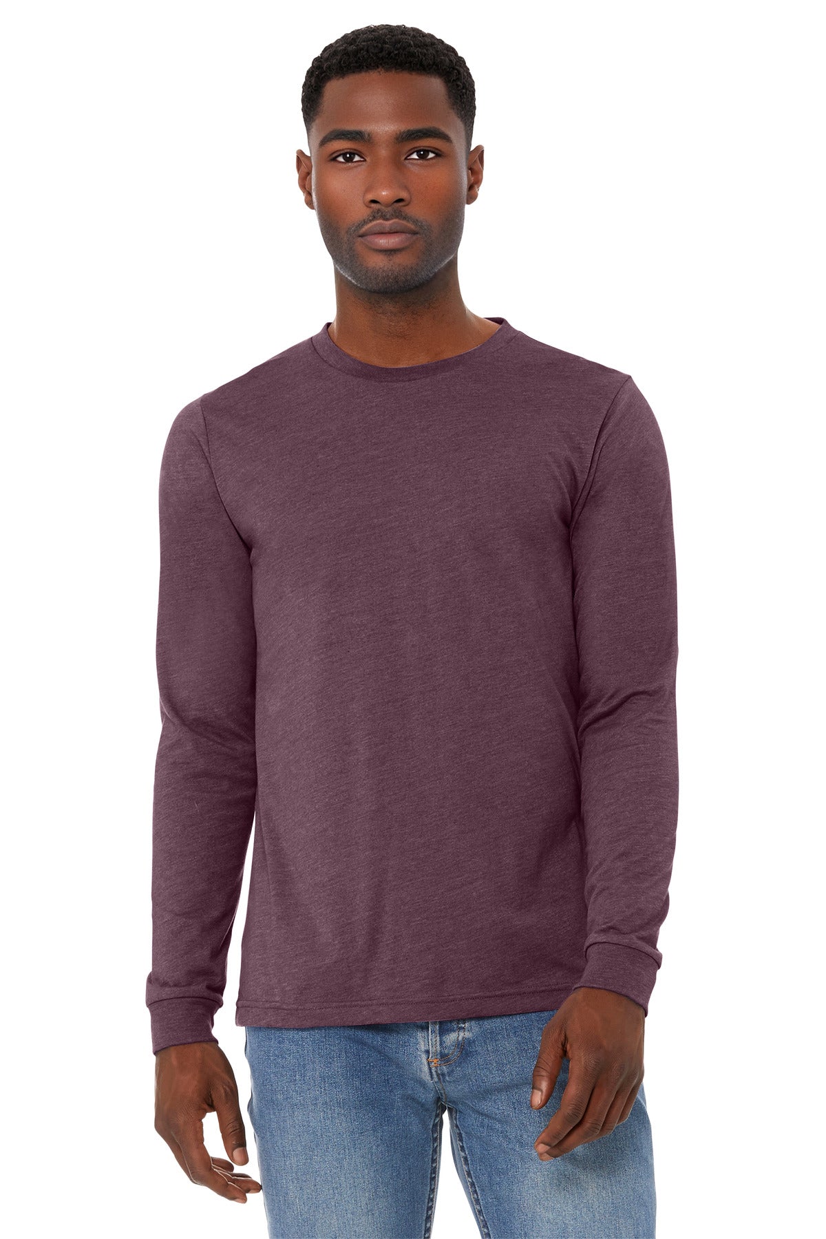 BELLA+CANVASÂ® Unisex Heather CVC Long Sleeve Tee BC3501CVC