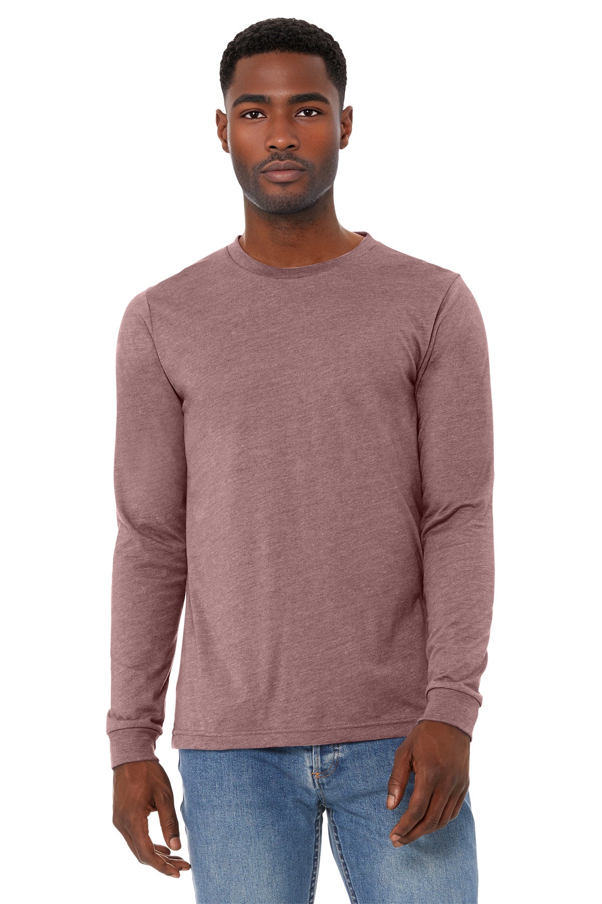 BELLA+CANVASÂ® Unisex Heather CVC Long Sleeve Tee BC3501CVC