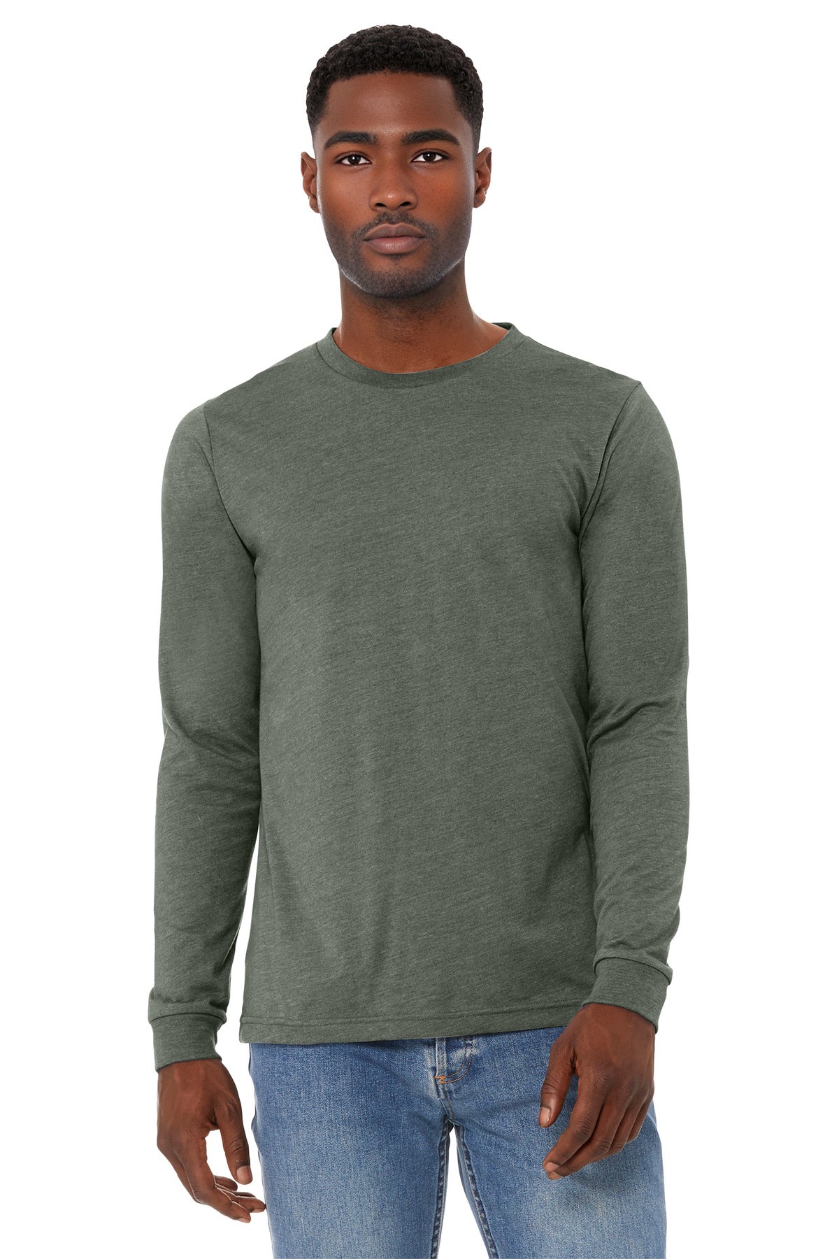 BELLA+CANVASÂ® Unisex Heather CVC Long Sleeve Tee BC3501CVC