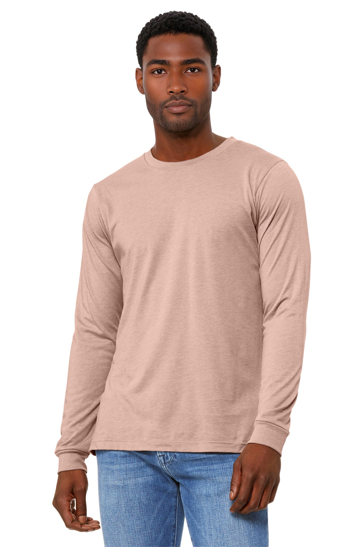 BELLA+CANVASÂ® Unisex Heather CVC Long Sleeve Tee BC3501CVC