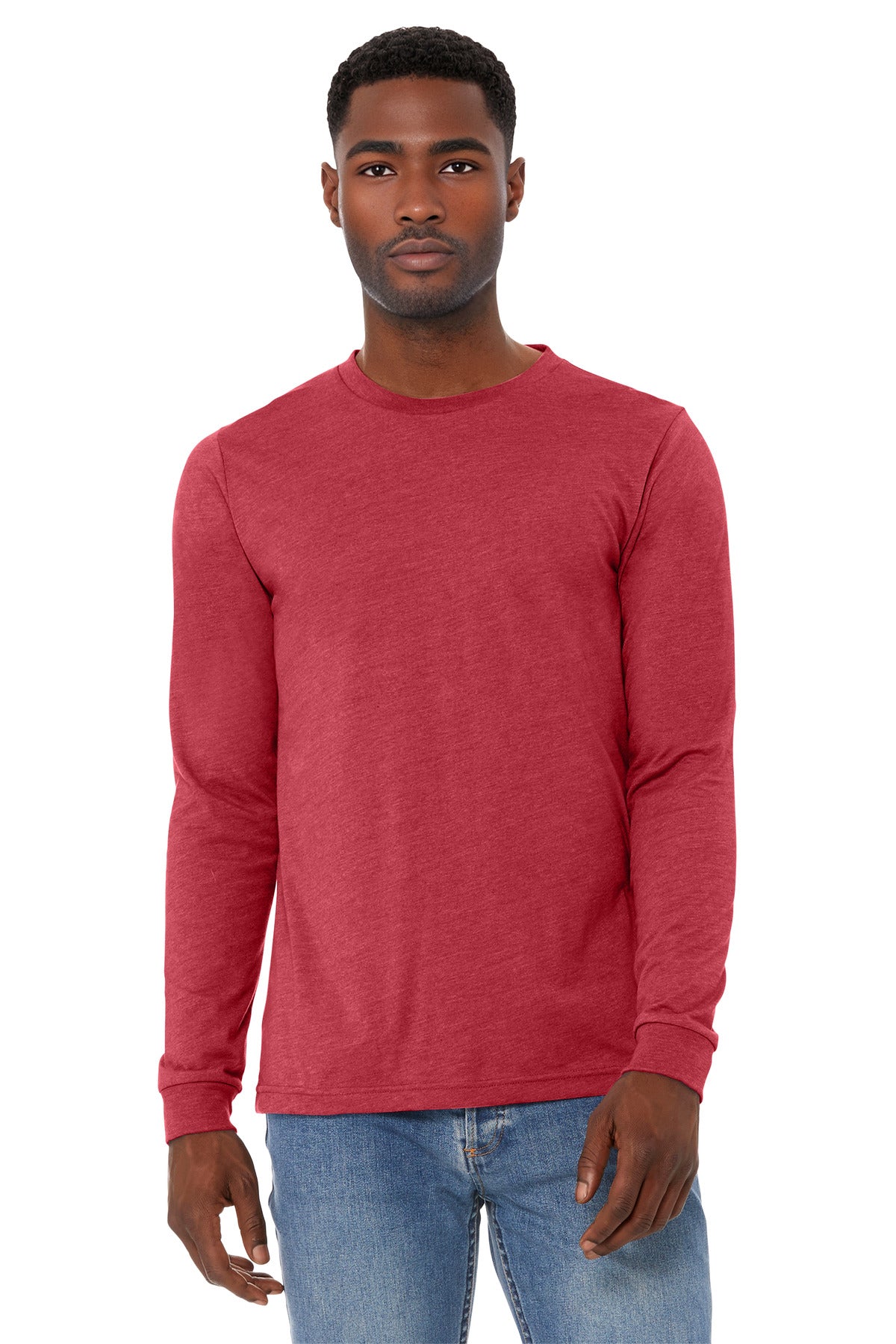 BELLA+CANVASÂ® Unisex Heather CVC Long Sleeve Tee BC3501CVC