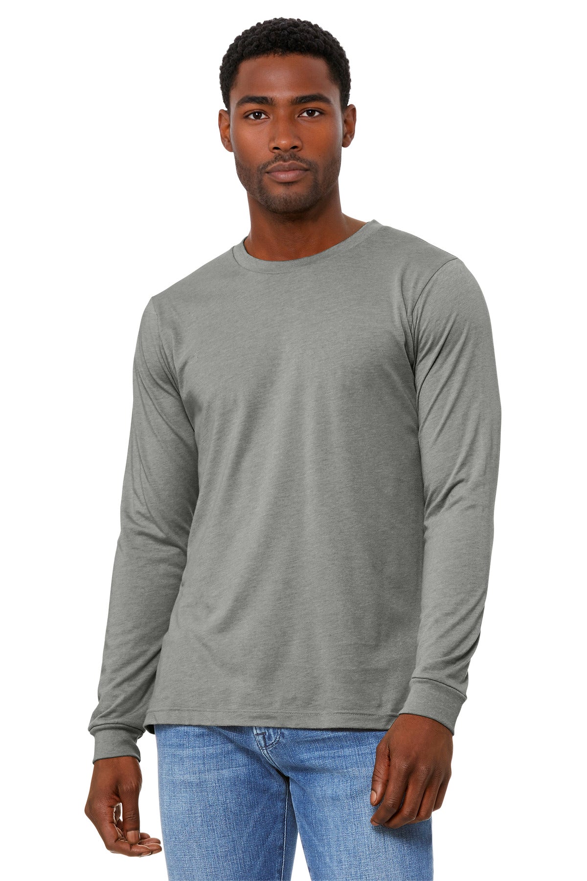 BELLA+CANVASÂ® Unisex Heather CVC Long Sleeve Tee BC3501CVC
