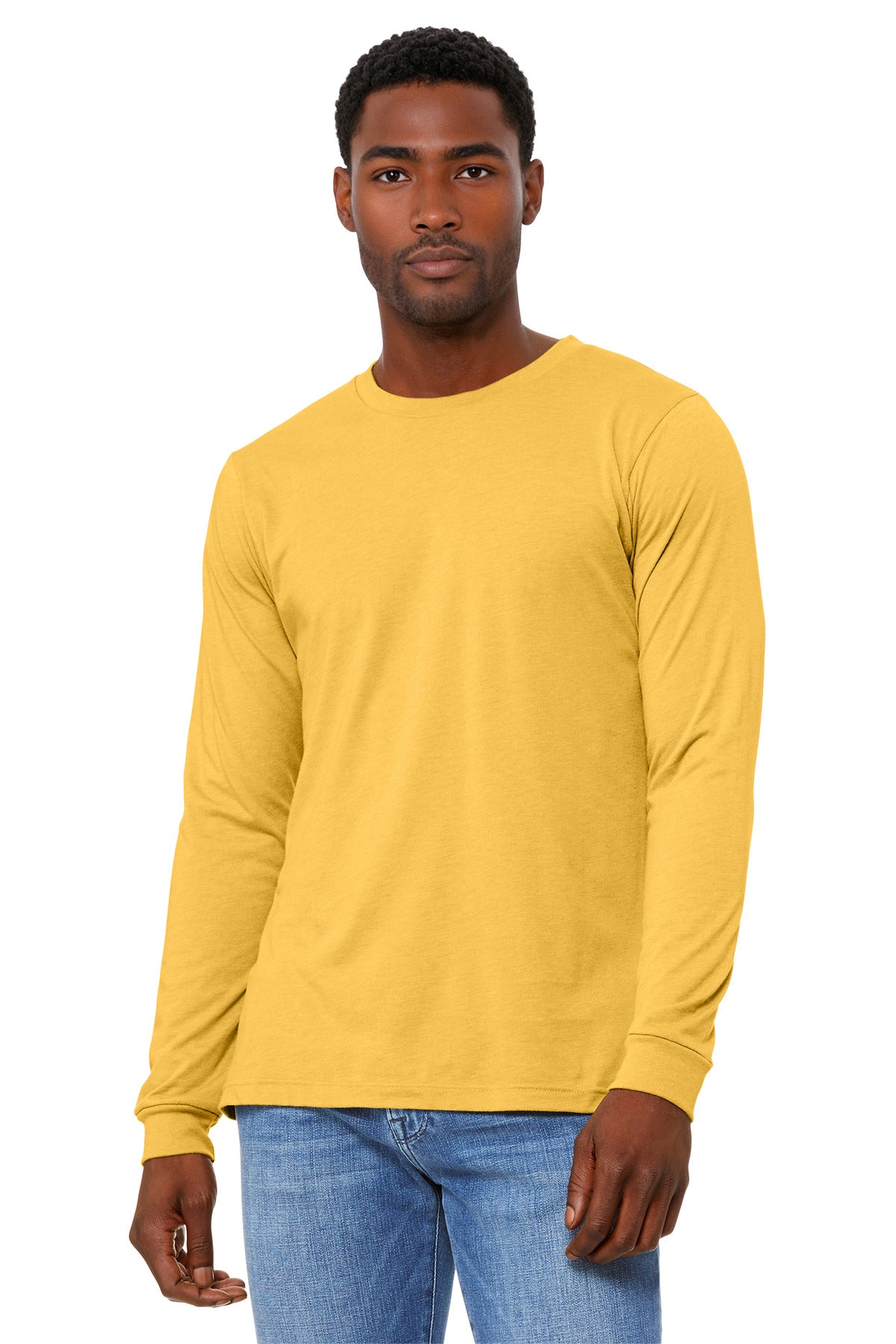 BELLA+CANVASÂ® Unisex Heather CVC Long Sleeve Tee BC3501CVC