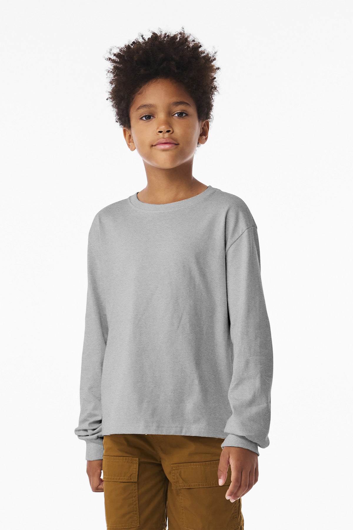 BELLA+CANVASÂ® Youth 6-Ounce Heavyweight Long Sleeve Tee BC3511Y