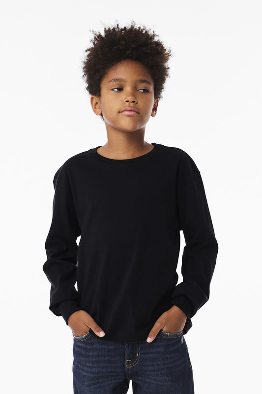 BELLA+CANVASÂ® Youth 6-Ounce Heavyweight Long Sleeve Tee BC3511Y