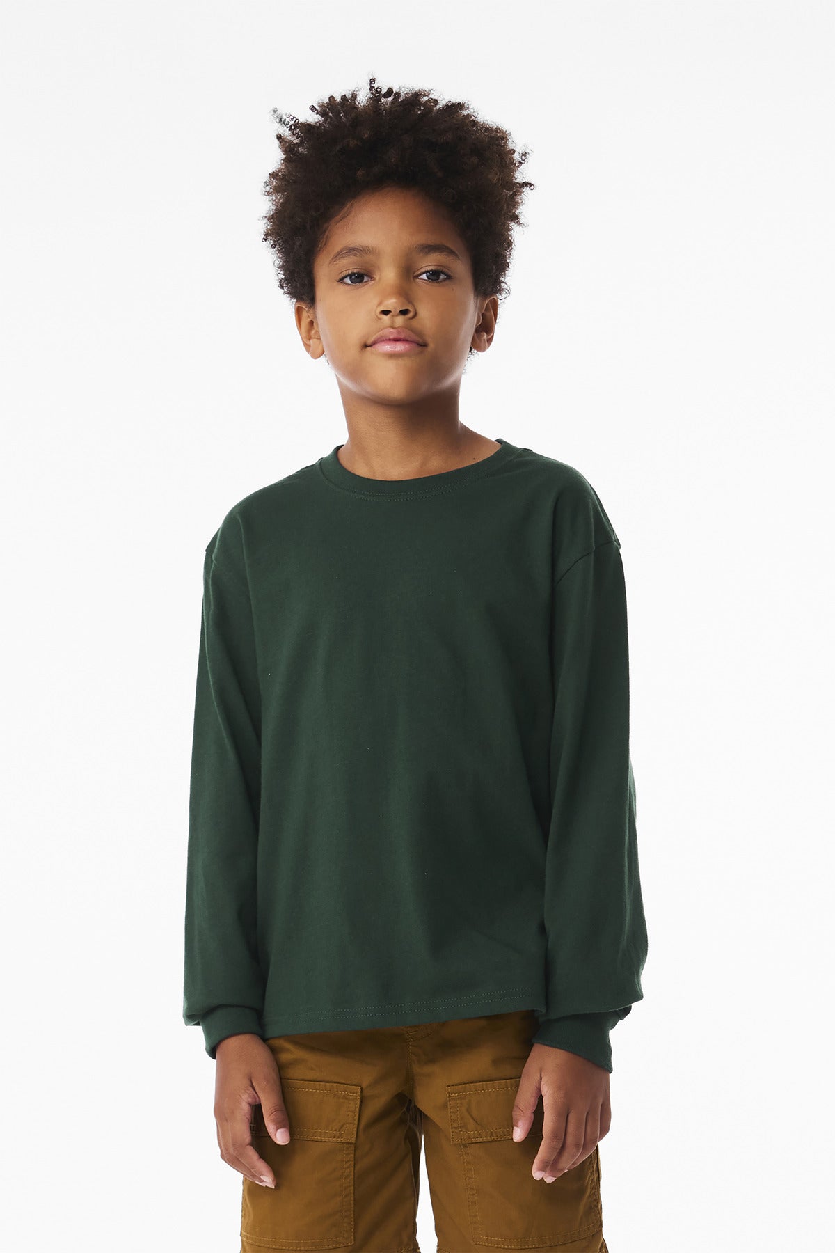 BELLA+CANVASÂ® Youth 6-Ounce Heavyweight Long Sleeve Tee BC3511Y