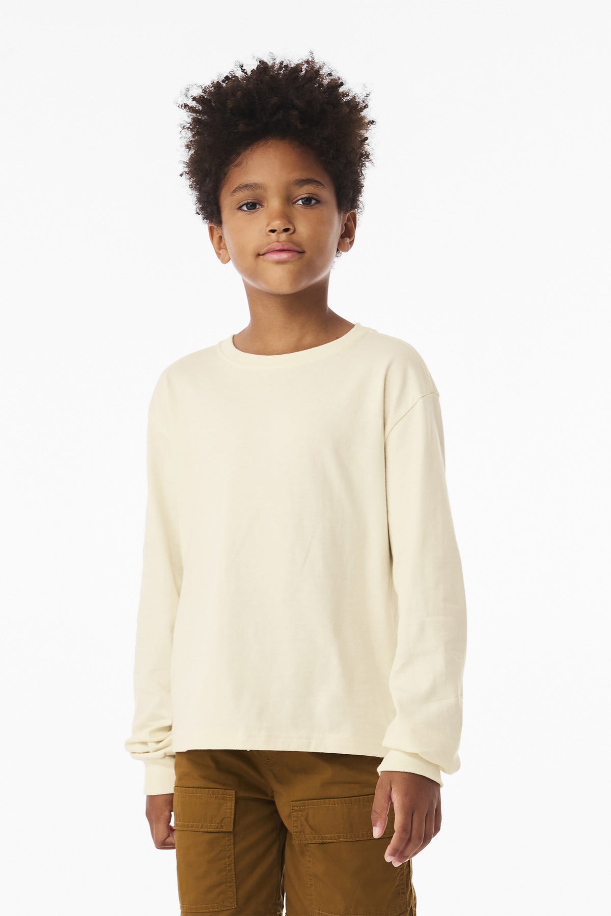 BELLA+CANVASÂ® Youth 6-Ounce Heavyweight Long Sleeve Tee BC3511Y