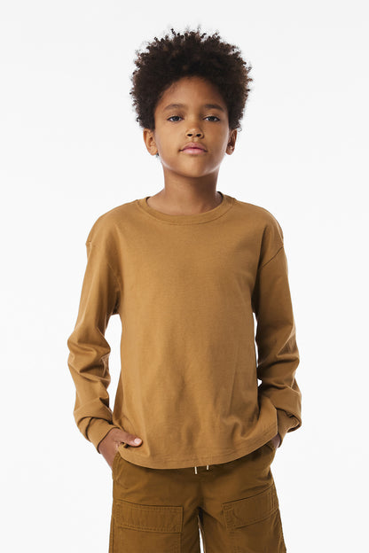 BELLA+CANVASÂ® Youth 6-Ounce Heavyweight Long Sleeve Tee BC3511Y