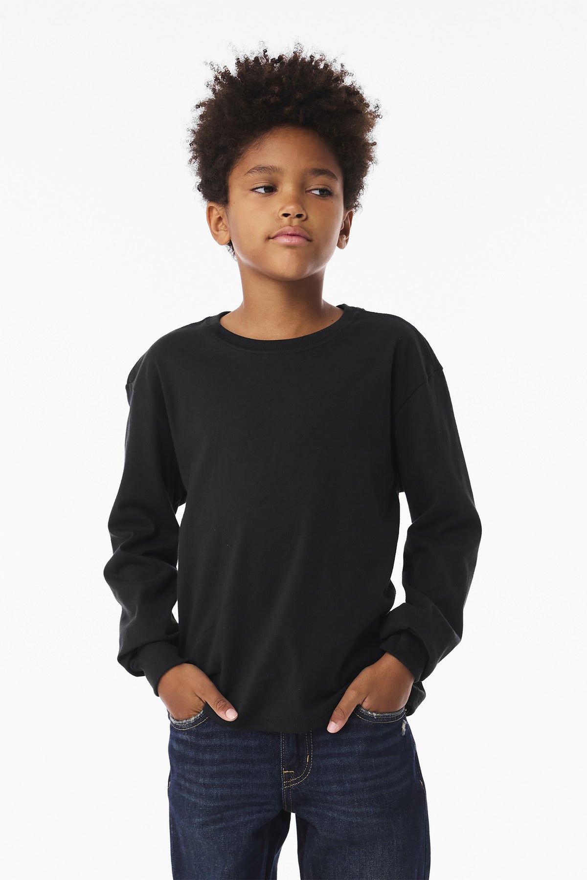 BELLA+CANVASÂ® Youth 6-Ounce Heavyweight Long Sleeve Tee BC3511Y