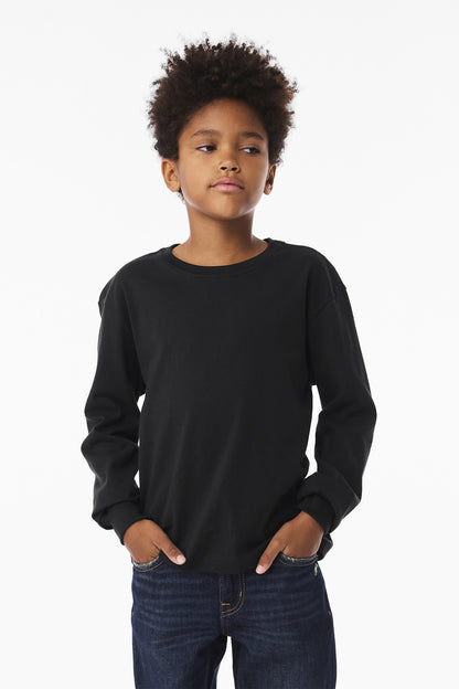 BELLA+CANVASÂ® Youth 6-Ounce Heavyweight Long Sleeve Tee BC3511Y