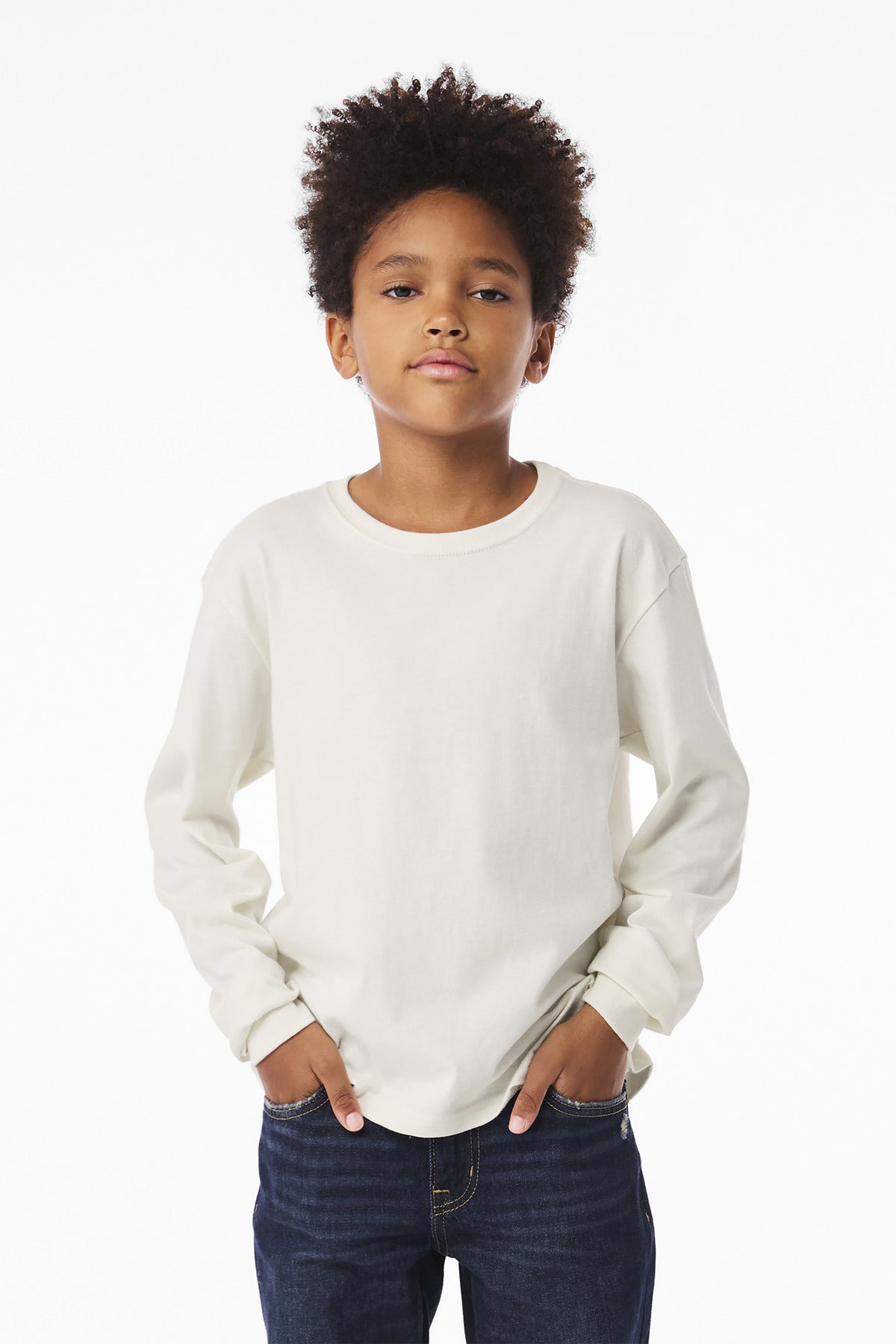 BELLA+CANVASÂ® Youth 6-Ounce Heavyweight Long Sleeve Tee BC3511Y