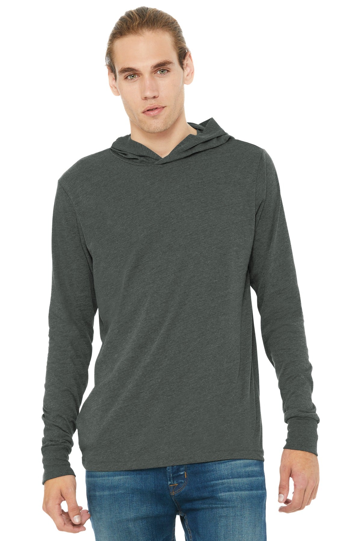 BELLA+CANVAS Â® Unisex Jersey Long Sleeve Hoodie. BC3512