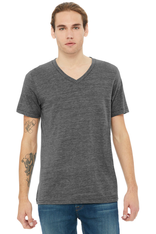 BELLA+CANVASÂ® Unisex Textured Jersey V-Neck Tee BC3655