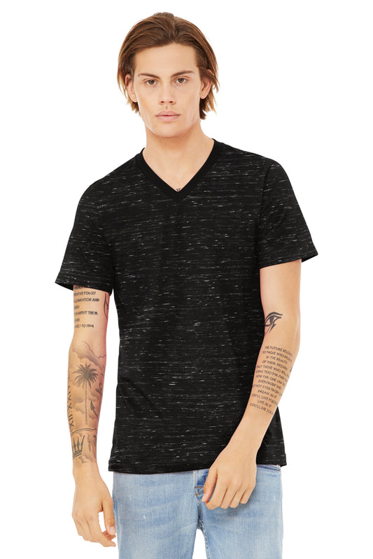 BELLA+CANVASÂ® Unisex Textured Jersey V-Neck Tee BC3655