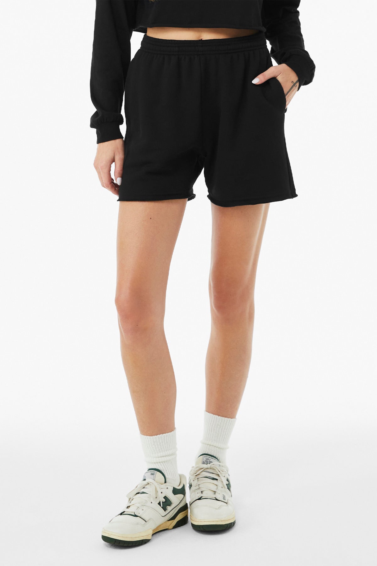 BELLA+CANVASÂ® Women's Cutoff Sweatshort BC3787