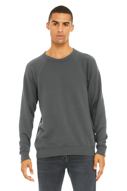 BELLA+CANVAS Â® Unisex Sponge Fleece Raglan Sweatshirt. BC3901