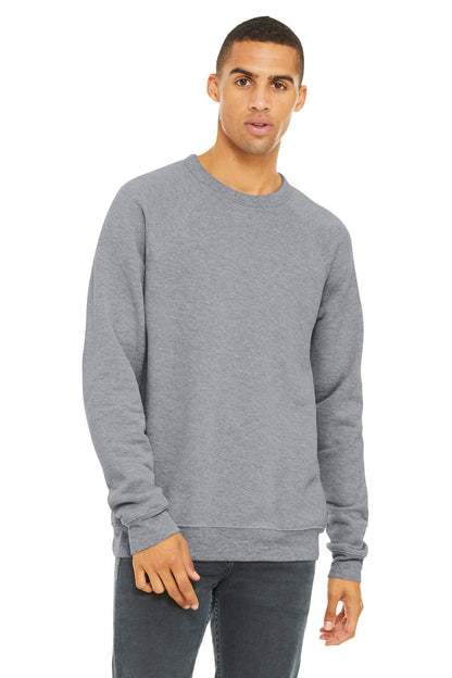 BELLA+CANVAS Â® Unisex Sponge Fleece Raglan Sweatshirt. BC3901