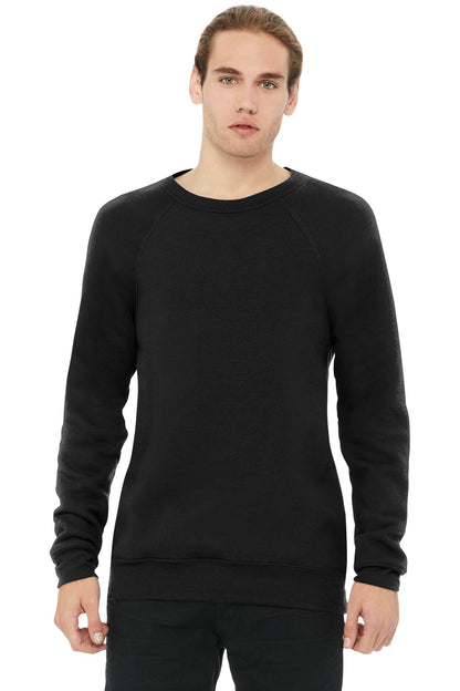 BELLA+CANVAS Â® Unisex Sponge Fleece Raglan Sweatshirt. BC3901