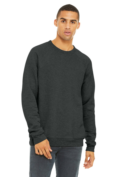 BELLA+CANVAS Â® Unisex Sponge Fleece Raglan Sweatshirt. BC3901