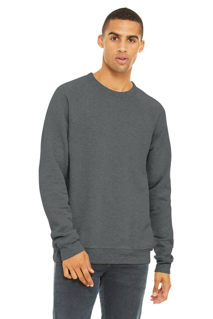 BELLA+CANVAS Â® Unisex Sponge Fleece Raglan Sweatshirt. BC3901