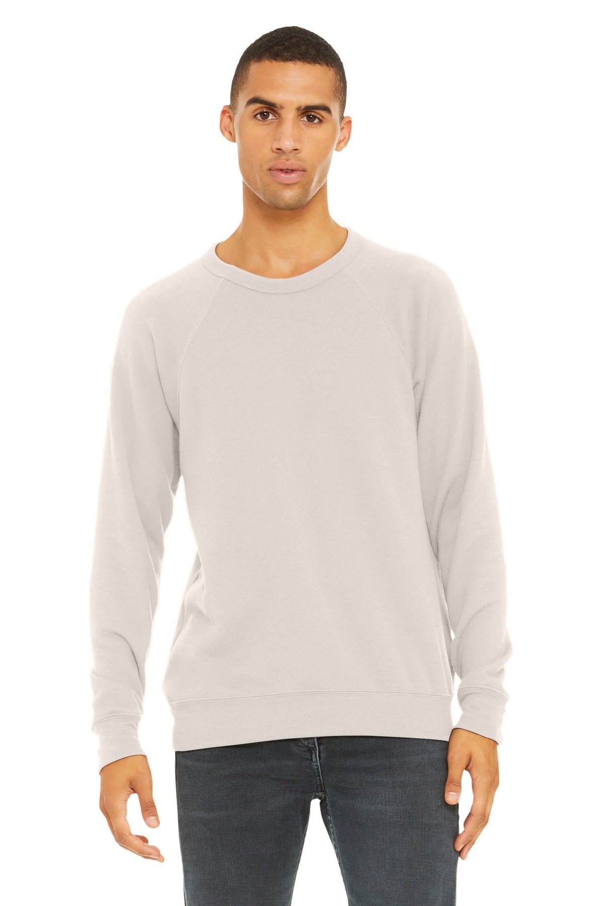 BELLA+CANVAS Â® Unisex Sponge Fleece Raglan Sweatshirt. BC3901