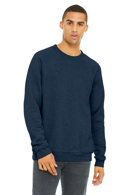 BELLA+CANVAS Â® Unisex Sponge Fleece Raglan Sweatshirt. BC3901