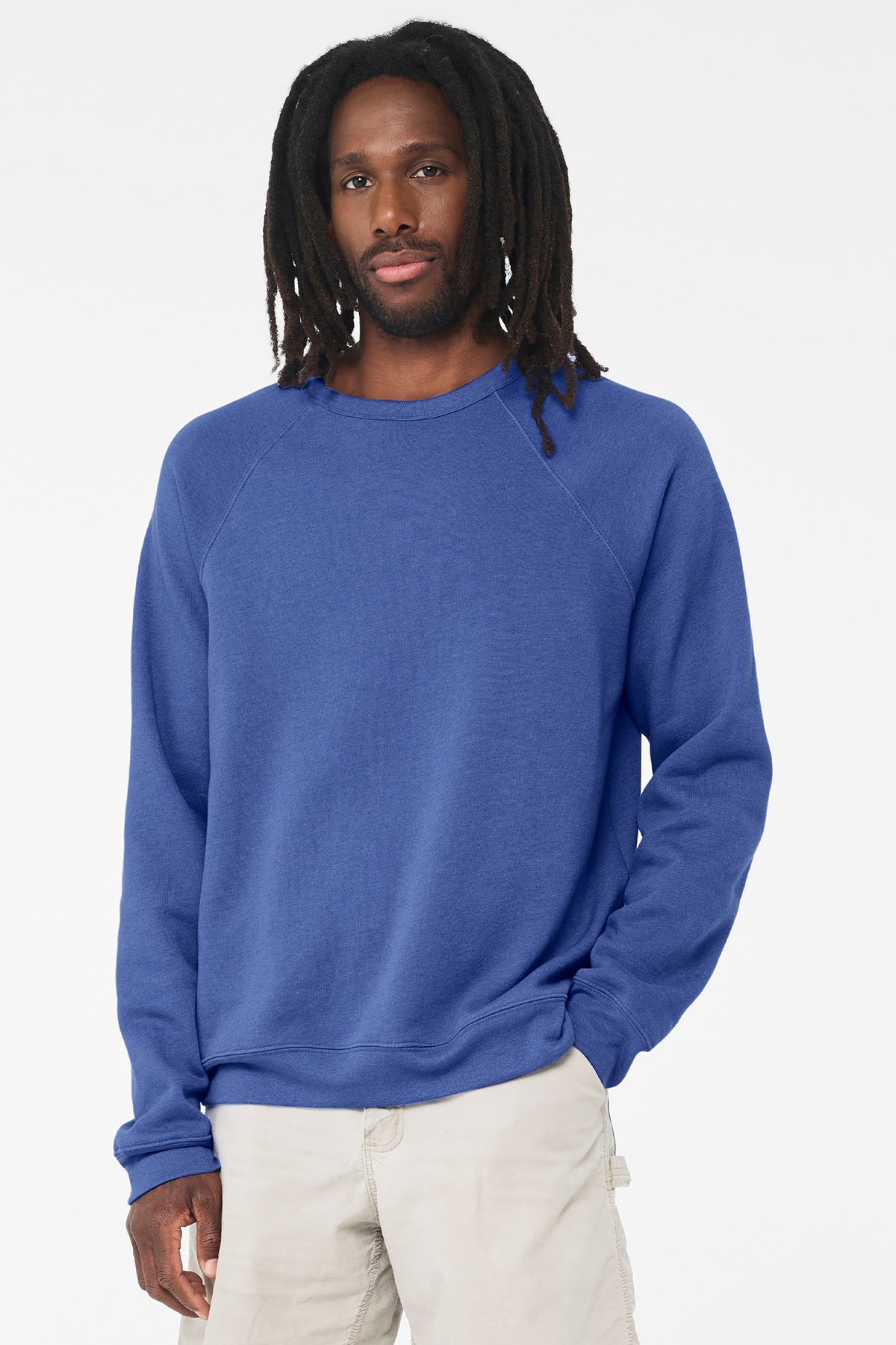 BELLA+CANVAS Â® Unisex Sponge Fleece Raglan Sweatshirt. BC3901
