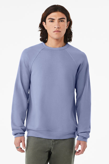 BELLA+CANVAS Â® Unisex Sponge Fleece Raglan Sweatshirt. BC3901