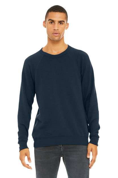 BELLA+CANVAS Â® Unisex Sponge Fleece Raglan Sweatshirt. BC3901