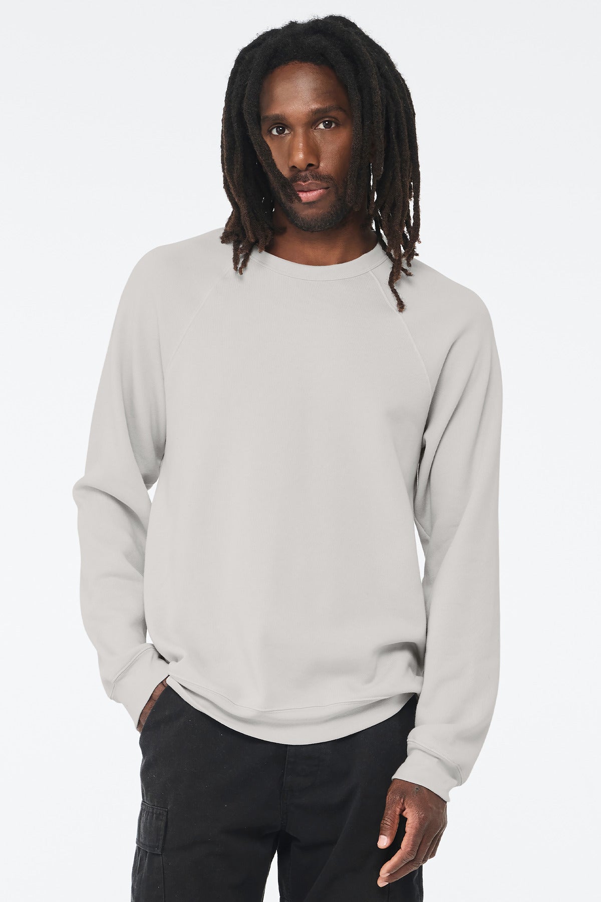 BELLA+CANVAS Â® Unisex Sponge Fleece Raglan Sweatshirt. BC3901