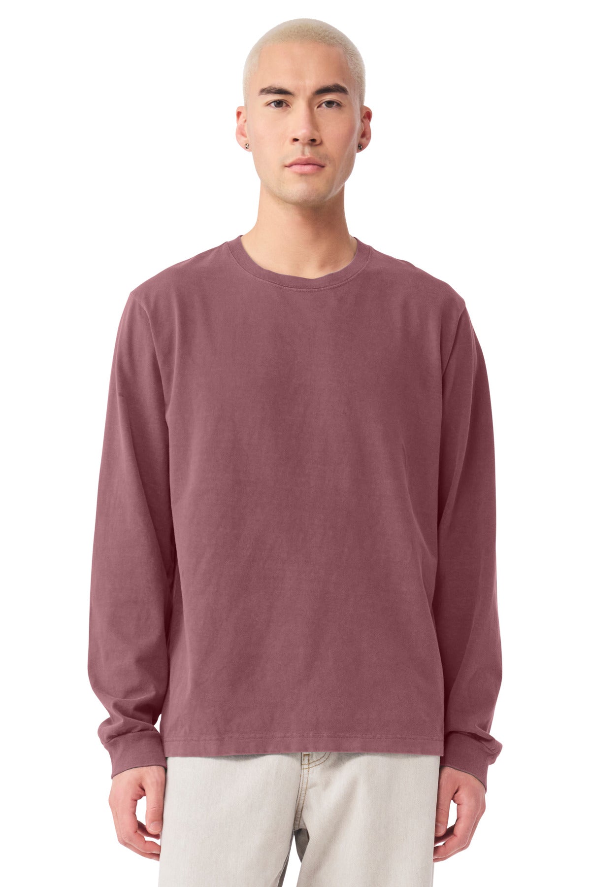 BELLA+CANVASÂ® Unisex Heavyweight Garment-Dyed Long Sleeve Tee BC4851GD