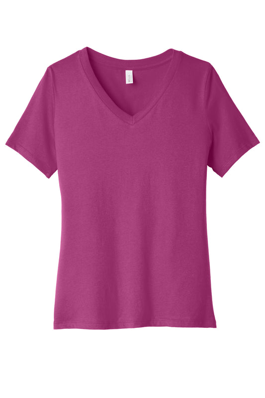 BELLA+CANVAS Â® Women's Relaxed Jersey Short Sleeve V-Neck Tee. BC6405