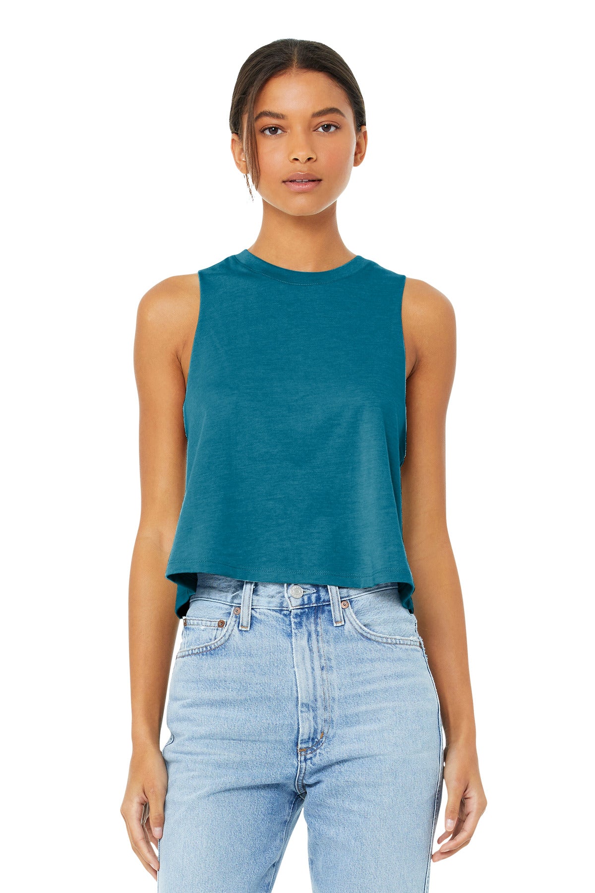 BELLA+CANVAS Â® Women's Racerback Cropped Tank. BC6682