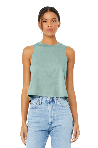 BELLA+CANVAS Â® Women's Racerback Cropped Tank. BC6682