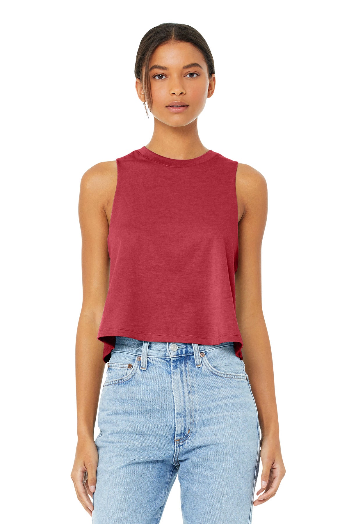 BELLA+CANVAS Â® Women's Racerback Cropped Tank. BC6682