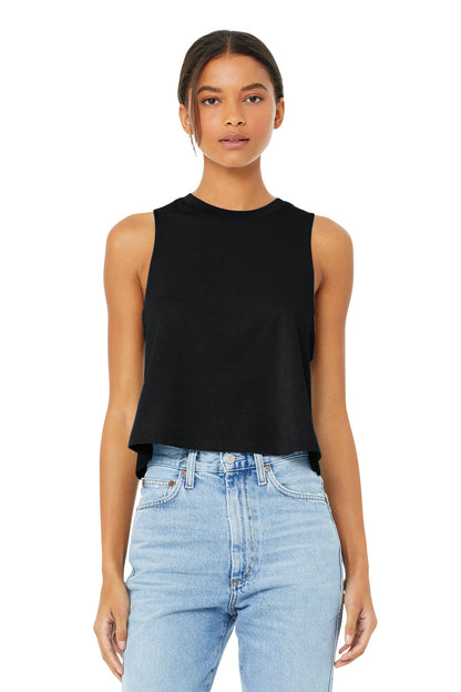 BELLA+CANVAS Â® Women's Racerback Cropped Tank. BC6682