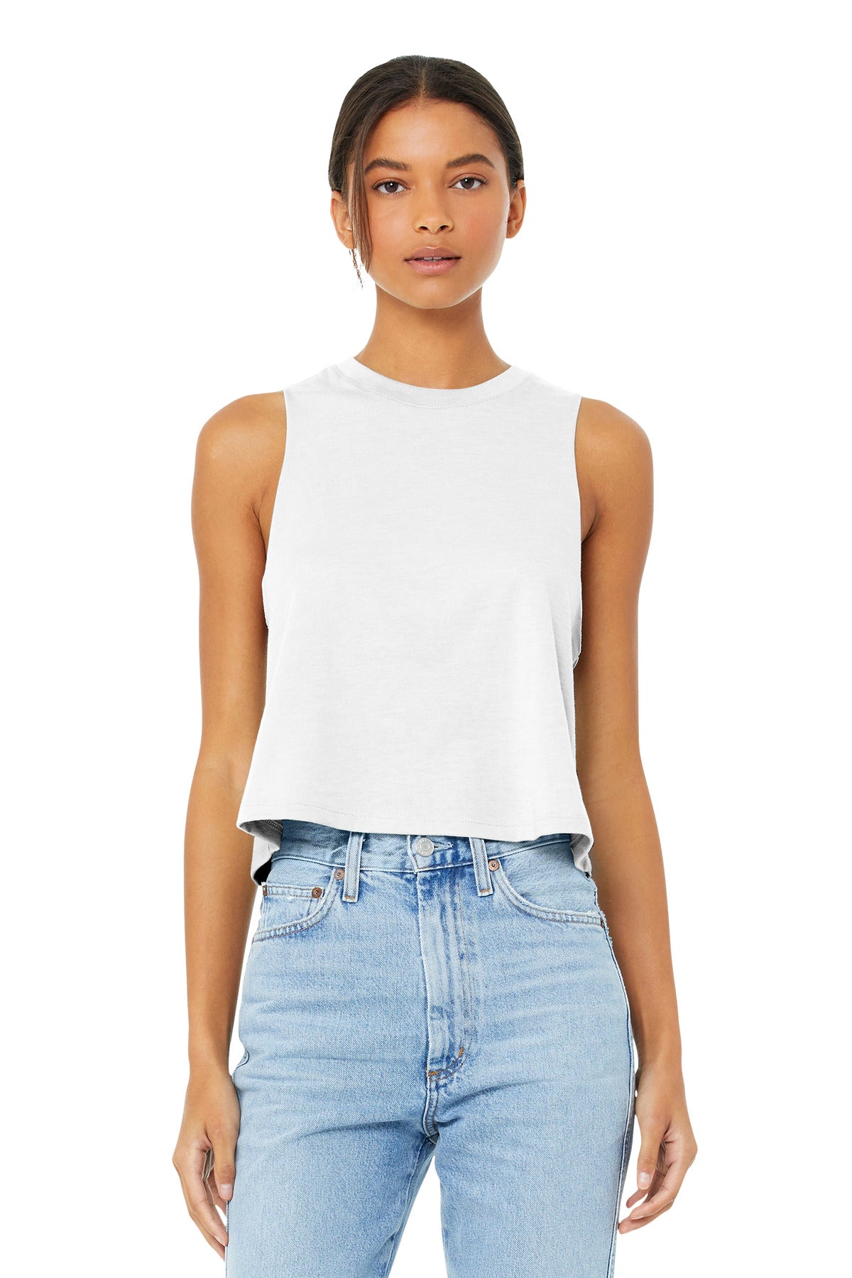 BELLA+CANVAS Â® Women's Racerback Cropped Tank. BC6682
