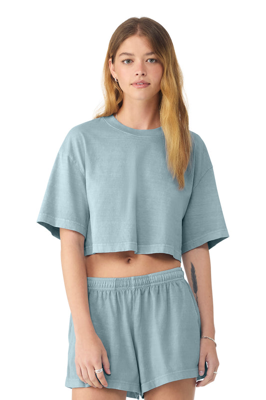 BELLA+CANVASÂ® Women's Heavyweight Garment-Dyed Cropped Tee BC6882GD