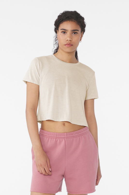 BELLA+CANVASÂ® Women's Flowy Cropped Tee BC8882