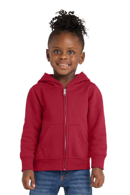 Port & Co™ Toddler Core Fleece Full-Zip Hooded Sweatshirt. CAR78TZH