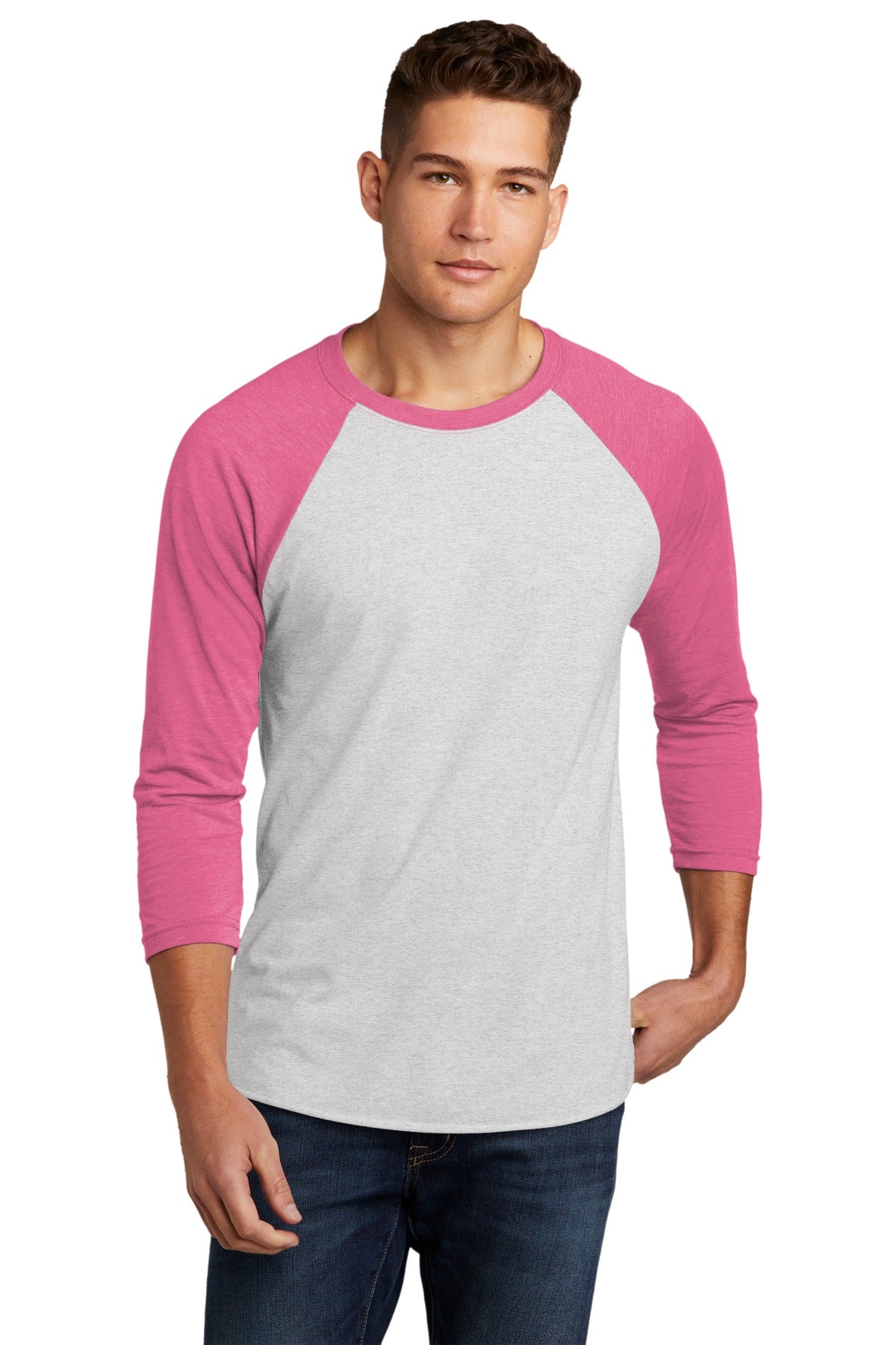 Next Level Apparel  Adult Tri-Blend 3/4-Sleeve Raglan Tee. NL6051