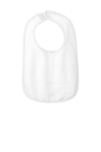Rabbit Skins™ Infant Contrast Trim Terry Bib. RS1003